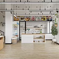 Commercial Kitchen Interior With Stainless Steel Workbench Range Hood Refrigerator And Food Plates