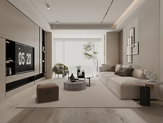 modern living room 3d model