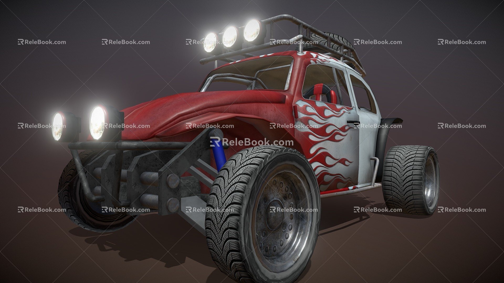 Four-wheel-drive off-road vehicle 3d model