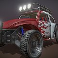 Four-wheel-drive off-road vehicle 3d model