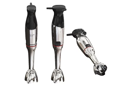 Kitchen Appliances Modern Black And Silver Immersion Blenders In Different Styles 3d model