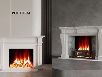 Fireplace 3d model