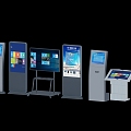 All-in-one computer electronic screen display 3d model