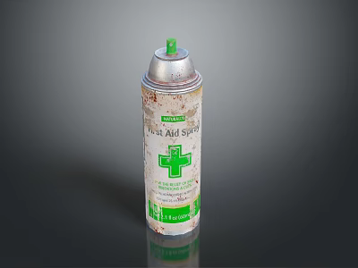 Portable First Aid Spray Can Essential For Home Emergency Medical Supplies 3d model