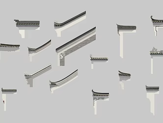 Chinese Eaves Corner 3d model