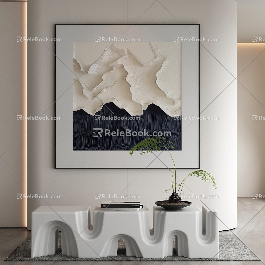 modern decorative painting 3d model