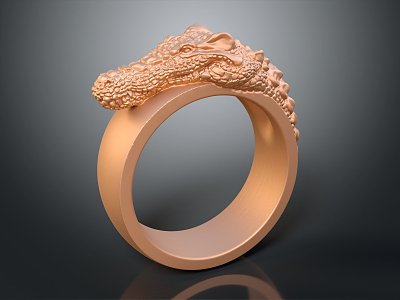 Modern Ring Crocodile Ring Diamond Ring Gem Ring Women's Ring Wedding Ring 3d model