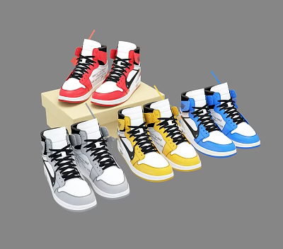 Men's Sneakers Modern Sneakers 3d model Men's Sneakers Modern Sneakers 3d model