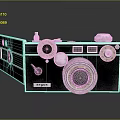 Vintage Film Camera With Classic Design And Manual Control Knobs 3d model