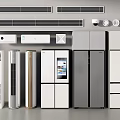 Modern Refrigerators and Freezers With Sleek Designs Multiple Styles And Color Options In Showroom