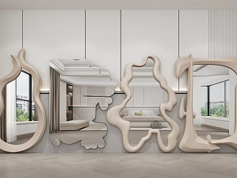 Modern Mirror 3d model
