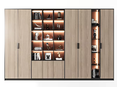 Modern bookcase 3d model