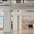 Modern Dance Room Multi-function Activity Room 3d model