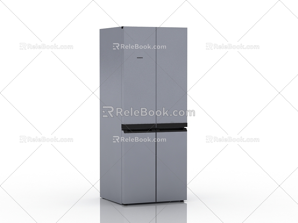 Modern refrigerator 3d model