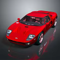 Red Sports Car With Sleek Aerodynamic Design And Shiny Alloy Wheels