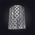 Stunning Transparent Crystal Chandelier With Diamond Pattern And Cylindrical Design