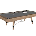 Modern Wooden Frame Pool Table Sports Equipment With Balls And Cue For Home Use