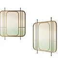 Elegant Modern Room Dividers With Metal Frames And Gradient Glass Panels