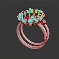 Elegant Fashion Ring With Black Gemstone And White Accent Stones In Silver Setting