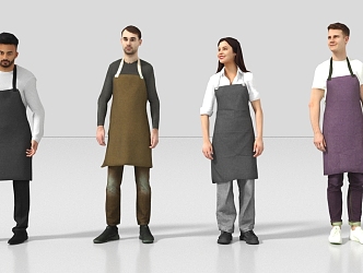 Waiter Shop Assistant 3d model