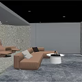 Luxurious Home Theater with Starry Ceiling Projection Screen Brown Sofa Comfortable Seating and Striped Walls