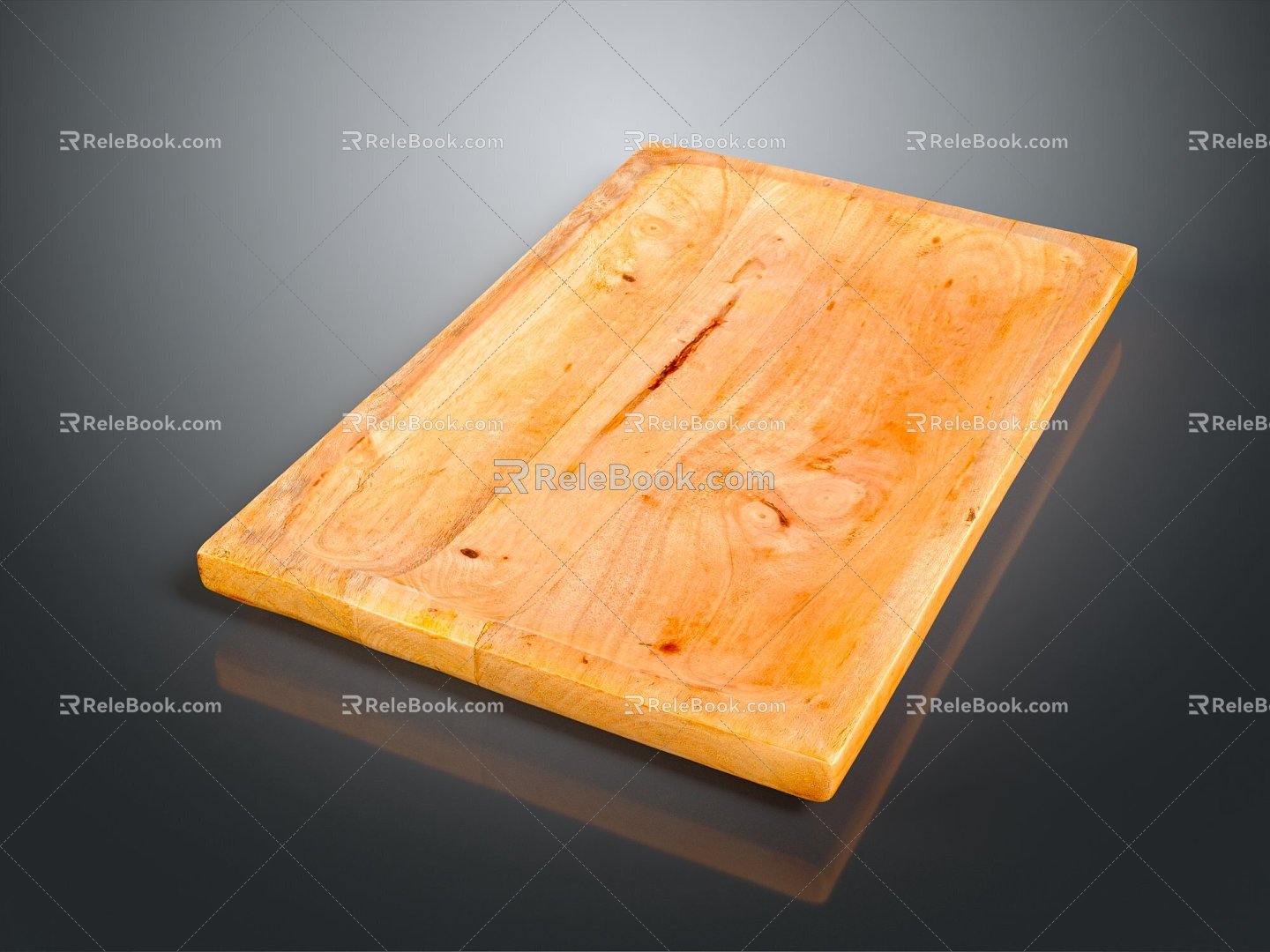 Modern Chopping Board Wooden Chopping Board Cutting Board Face Chopping Board 3d model