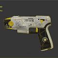 Medical Device With Safety Security Features 50000 Volts White Yellow Black Ergonomic Design