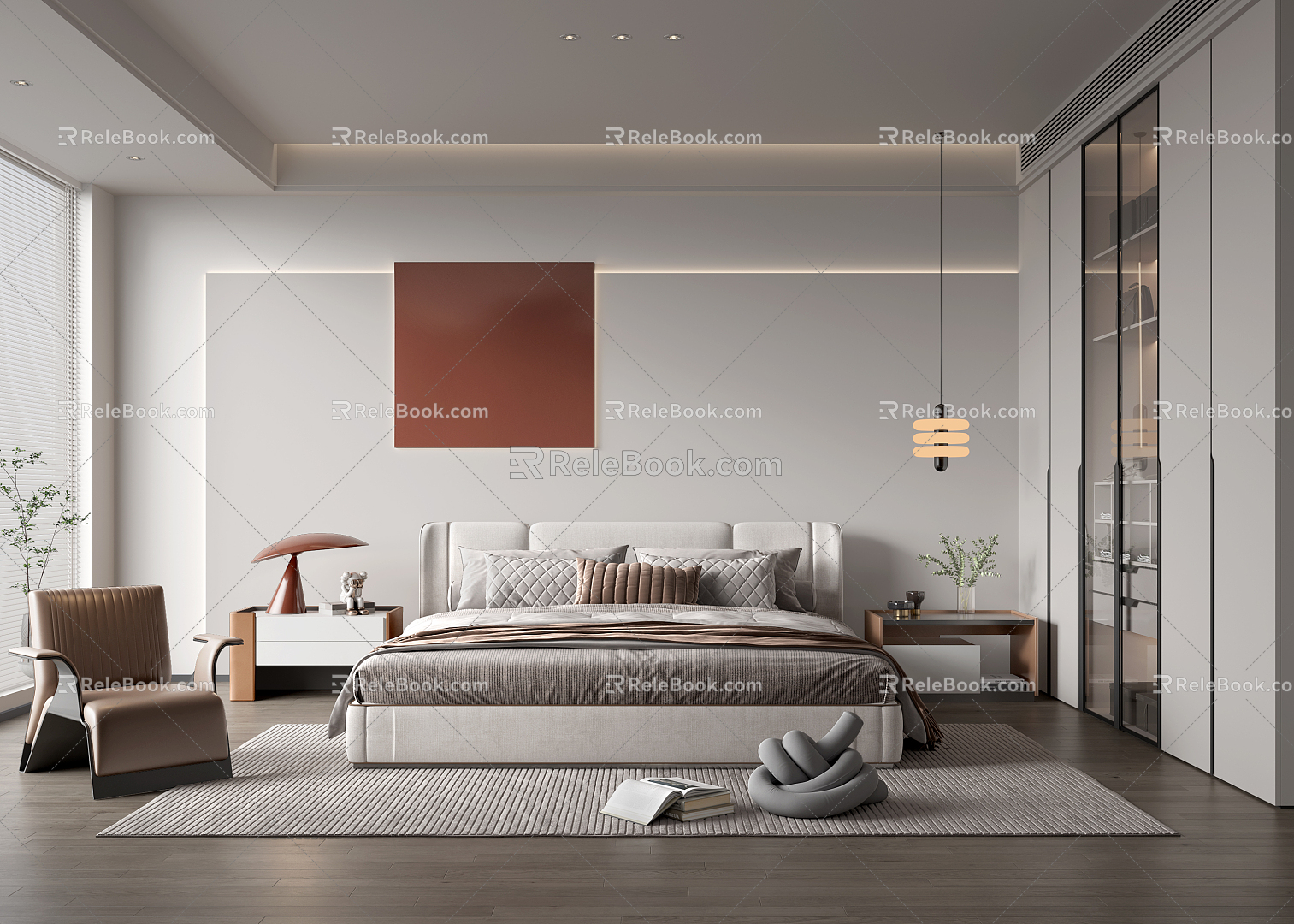 Modern Bedroom 3d model