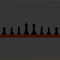 Wooden Chessboard with Black and White Chess Pieces Arranged on Checkerboard