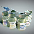 Essential COVID-19 Vaccine Medical Devices With Syringe And Glass Vials