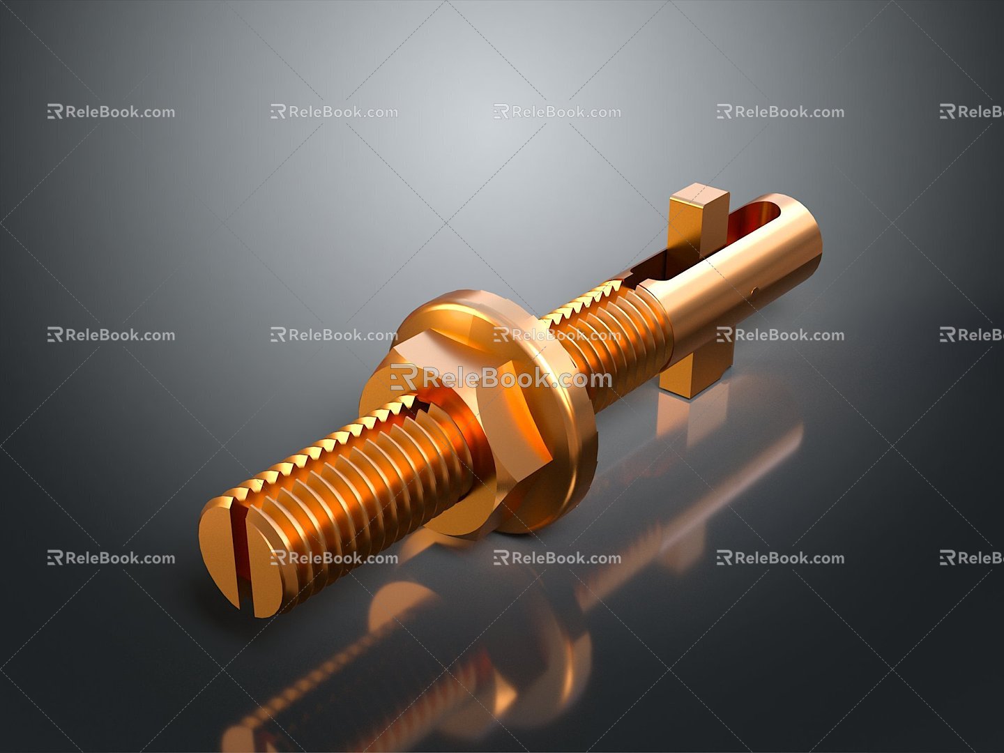 Screw Nut Pan Head Screw Round Head Screw Cylindrical Head Screw Countersunk Head Screw Flat Head Screw 3d model