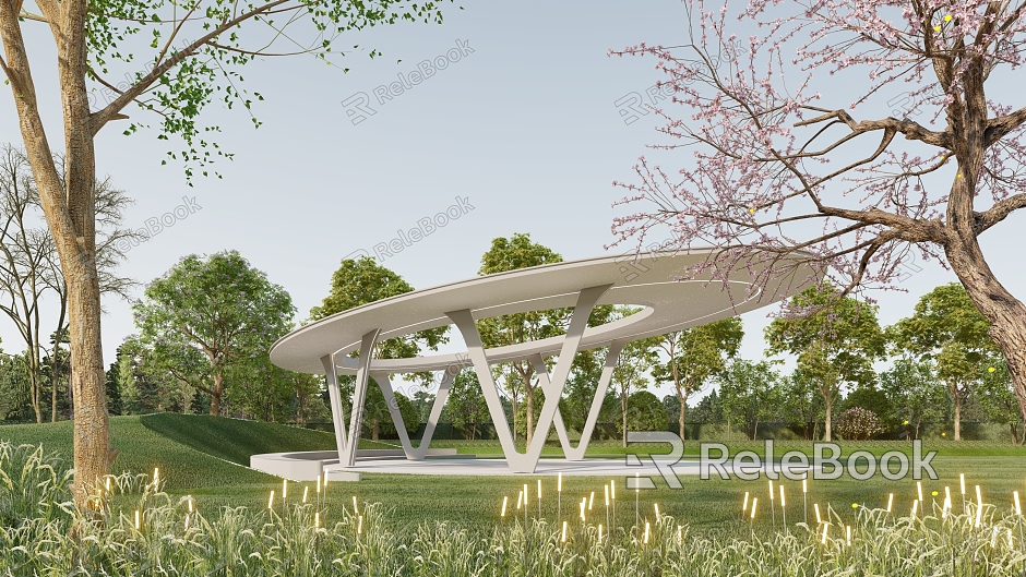 Star Round Corridor Frame Outdoor Public Art Landscape Sitches Decoration Sitches Rest Space Special-shaped Landscape Interactive Device Corridor Frame Structure Commercial Square Meichen model