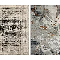 Square Carpet Creative Carpet Fabric Carpet 3d model