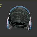 Blue And Gray Over Ear Headphones With Mesh Headband And Soft Earpads Design