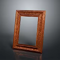 Elegant Wooden Picture Frame With Intricate Carved Decorative Details for Home Decor