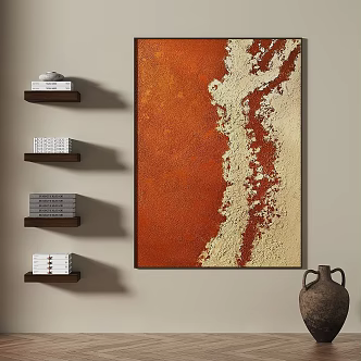 Quiet Vintage Decorative Painting 3d model