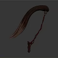 Elegant Traditional Brown Curved Hair Accessory With Chain Design For Daily Use Items
