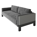 Modern double sofa 3d model