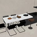 Bar table bar chair bar table water bar table island table bar chair bar stool wine bottle 3d model