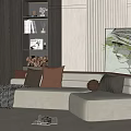 Modern Multiplayer Sofa 3d model