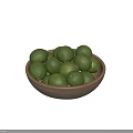Fresh Green Limes in Wooden Bowl for Healthy Citrus Fruit Snacks