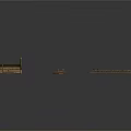 Wooden Scenic Components with Bridge Plank Walkway and Various Shaped Structures