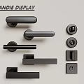 Black Door Handles Showcase Various Decorative Styles For Home Interior Design