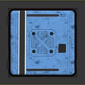 Blue Transparent Electronic Module With Internal Heat Sink And Circuit Structure