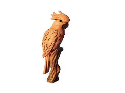 animals birds parrot starling 3d model