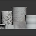 Household Metal Storage Cans With Various Shapes And Lids For Daily Use