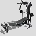 Multifunctional Home Gym Fitness Equipment With Weight Bench Barbell Rack And Dumbbells