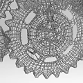 Artistic Intricate Mechanical Decorative Ornament Set With Interlocking Gears Design