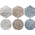 Modern Textured Wall Decor Set With Hexagon And Circle Shapes For Home