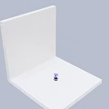 Vibrant Purple Jellyfish Like Plant With Glowing Blue Accents Stones And Moss At The Base